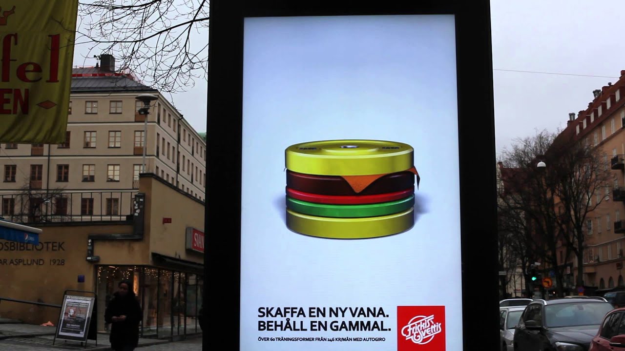 Friskis&Svettis Digital Ad Board - YouTube Friskis&Svettis Digi