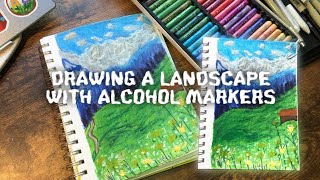 Drawing A Landscape With Alcohol Markers | Biankeye Designs