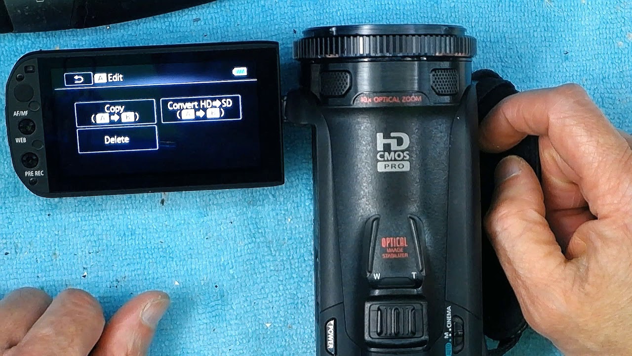 How to Transfer Videos From Internal Memory To SD in a Canon VIXIA HF G20 HD High Definition Camera