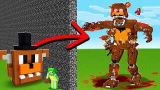 I Cheated with //SCARE in FNAF Build Challenge in Minecraft