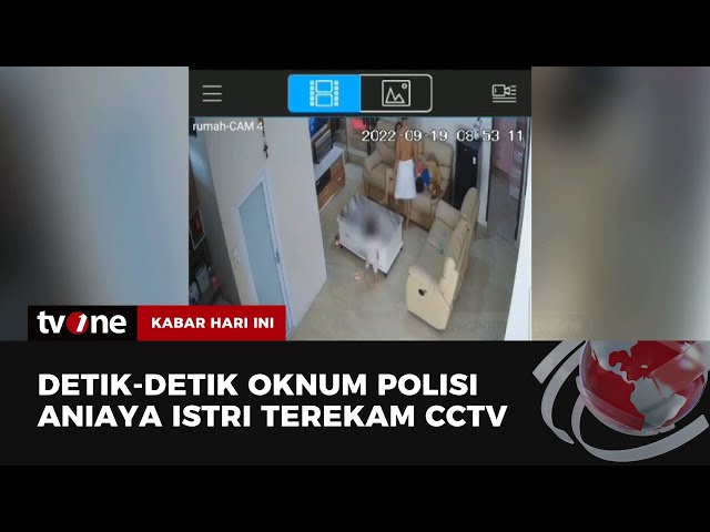 Oknum Polisi Tega Menganiaya sang Istri, Aksinya Terekam Kamera | Kabar Hari Ini tvOne class=