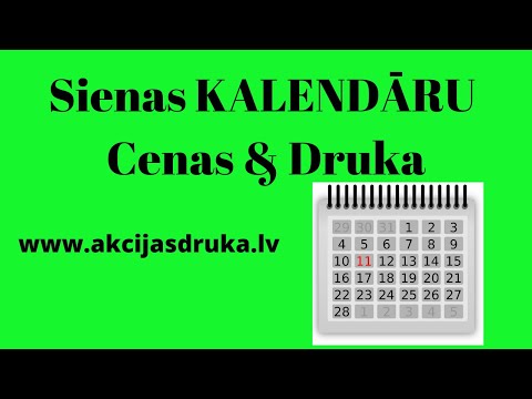 Video: Kā izveidot kalendāru drukāšanai?