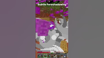Minecraft subtle foreshadowing #shorts