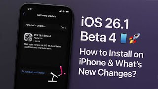 iOS 26.1 Beta 4 📲🚀 How to Install on iphone & What’s New Changes?