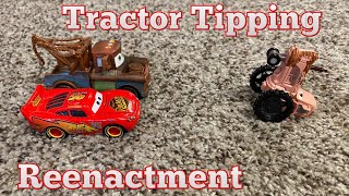 Cars: The Video Game Cutscene (Tractor Tipping) Reenactment