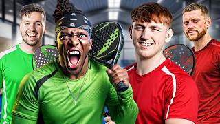 Angry Ginge &amp; Behzinga vs KSI &amp; Callux (2v2 Padel)