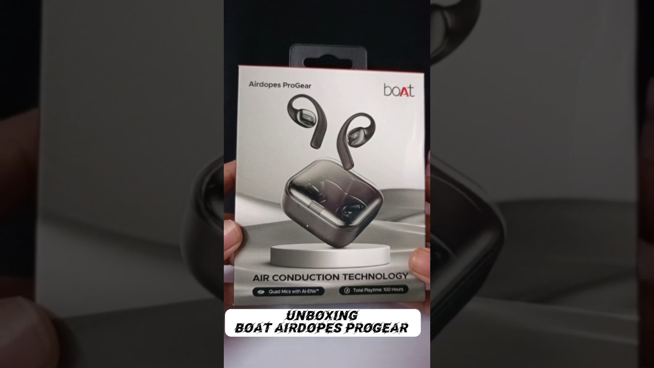 "Boat Airdopes Progear |Air Conduction Tech Explained!" 