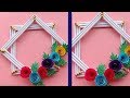 DIY SIMPLE HOME DECOR WALL DECORATION HANGING FLOWER PAPER CRAFT IDEAS - PAPER CRAFT