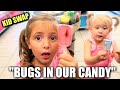 😮 KIDS SWAP with LIFE AS WE GOMEZ KIDS | Hallie, LIvvy, Ty and Stella | BUGS IN THEIR CANDY