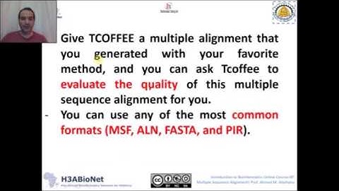 IBT 2017: S1 Lec3 COBALT, Clustal Omega, Tcoffee and MUCLE in more details 2017