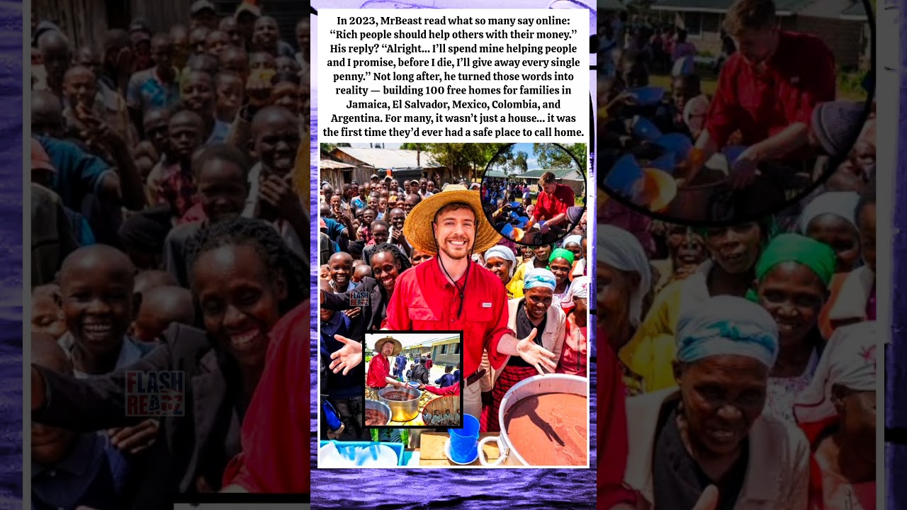 🏠💙 MrBeast Kept His Promise — 100 Families Got a New Home 