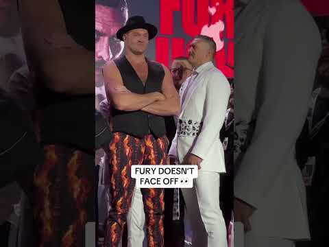Fury REFUSES to face off with Usyk 😳 Mind games? #shorts