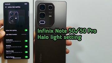 Infinix Note 50 ✓ 50 Pro Halo Light Setting || Active Halo Lighting