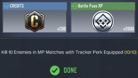 COD Mobile Kill 10 Enemies in MP Matches with Tracker Perk Equipped