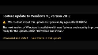 Fix Windows Update Error 0x800f0805 On Windows 10/11