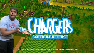 DeAdrian Reacts To Chargers 2024 Schedule Release: Sims Edition | LA Chargers