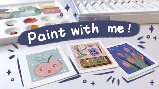 🎨 Paint with Me  SUI Gouache mini paintings 🎨 