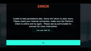 Possible Workaround To Fix Battlefield 2042 Error Unable To Load Persistence Data