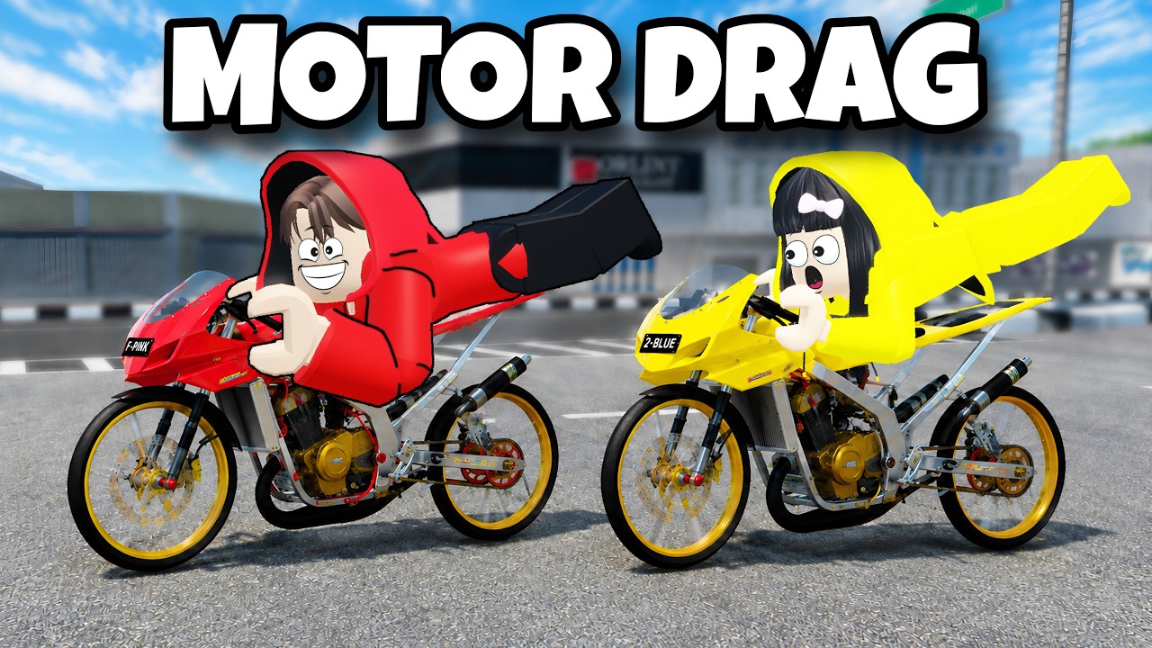Yuta, Mio Dan Baby Celine Balapan Motor Drag Paling Kencang || ROBLOX