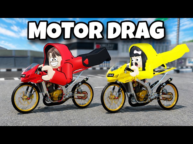 Yuta, Mio Dan Baby Celine Balapan Motor Drag Paling Kencang || ROBLOX