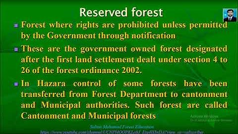 Classification of forest on the basis of ownership, Government owned forests |Forest Education