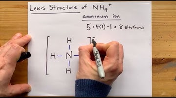 Lewis Structure of NH4+, Ammonium ion