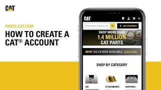 How to Create a Cat Account | Parts.cat.com screenshot 3