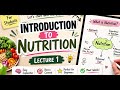 Lecture 1 What is Nutrition? Introduction to Nutrition