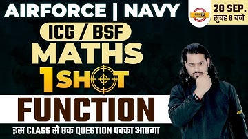 Agniveer Airforce | Navy / ICG / BSF | Maths One Shot Class | Math Function | By Vivek Rai Sir