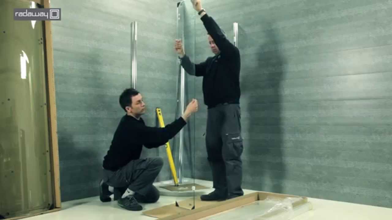 Монтаж душевого уголка Radaway Almatea PDD - YouTube