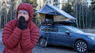 solo WINTER Car Camping - worth it?
