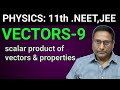 | Physics-11th | VECTORS -9| scalar product |@mathspoll#class11physics #vectors