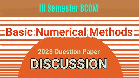 III SEM | BCOM | BNM | SOLVED QUESTION PAPER 2023 | DISCUSSION