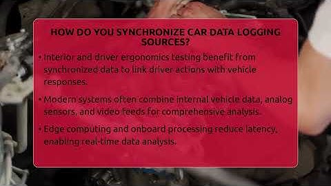 How Do You Synchronize Car Data Logging Sources? - Car Performance Pros