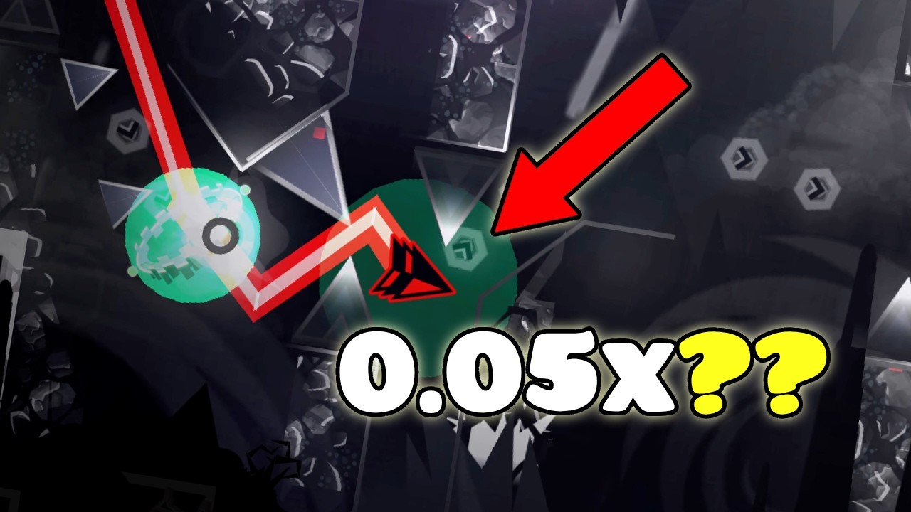 The HARDEST Geometry Dash levels at 5% SPEED - YouTube