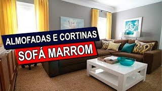 ALMOFADAS E CORTINAS QUE COMBINAM COM SOFÁ MARROM - thptnganamst.edu.vn