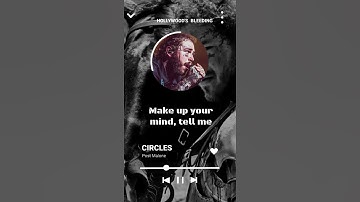 Thumbnail of Post Malone|Circles|Lyrics|WhatsApp Status