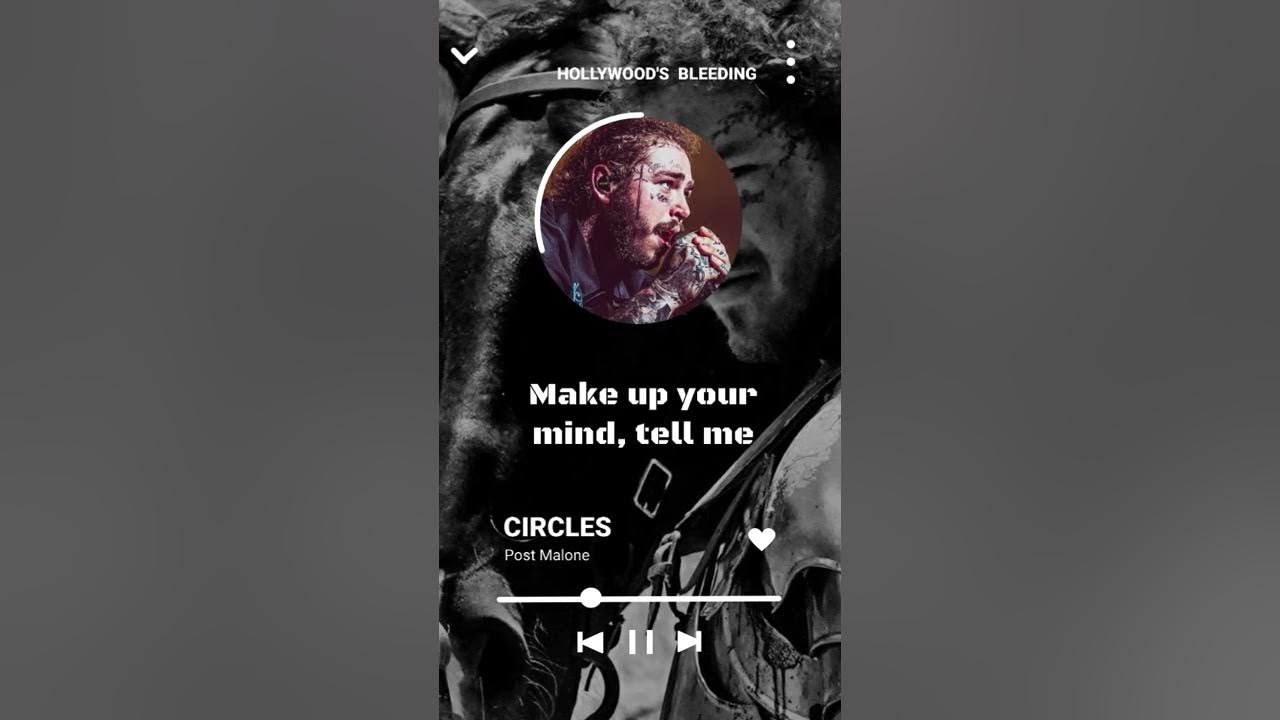 Post Malone|Circles|Lyrics|WhatsApp Status
