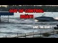 Out of Control Boat crashes into other boat&#39;s and dock -2018