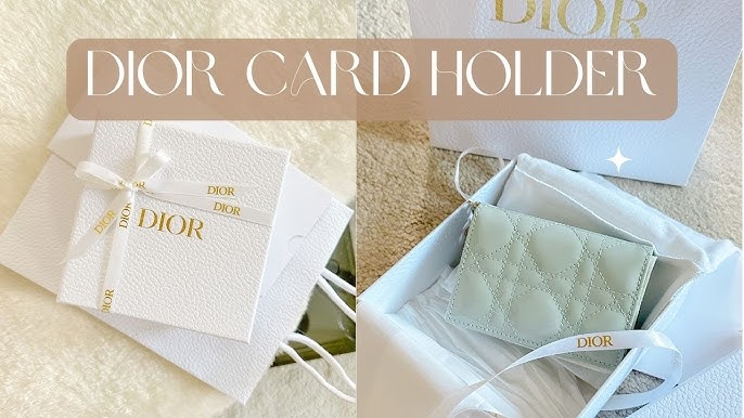 Lady Dior card holder vs 5 gusset card holder