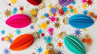 DIY Christmas Lights, Christmas Garland, SVG Template Paper Craft, Handmade Gift, Christmas Ornament