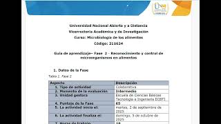 Fase 2 - Reconocimiento y control de microorganismos en alimentos