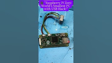 🎥  Raspberry Pi Zero - World’s Smallest PC with USB Hack!  #shorts