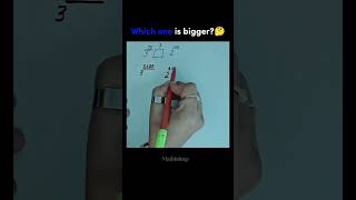 💡Which one is bigger? 🤔🔥#maths #mathematicstutorials #easymathtricks #education #shorts #exponents