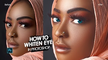 How to whiten eye in Photoshop easy and fast || Free Action