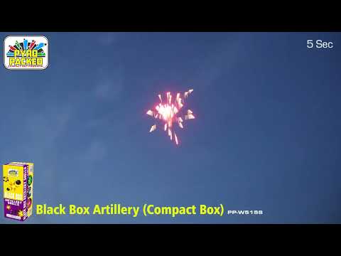Pyro Packed Fireworks PP W515S Black Box Artillery