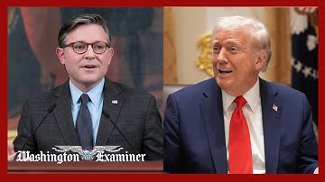 Spreker Mike Johnson werkt samen met Israël voor de nominatie van Trump voor de Nobelprijs voor d...
