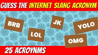 Guess the INTERNET SLANG ACRONYM | Technology trivia challenge screenshot 3