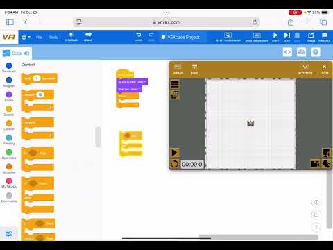 VEXCode VR Roomba!