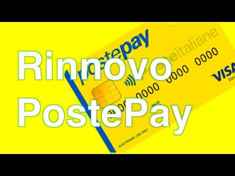 RINNOVO POSTEPAY - Come rinnovare la carta PostePay scaduta da casa